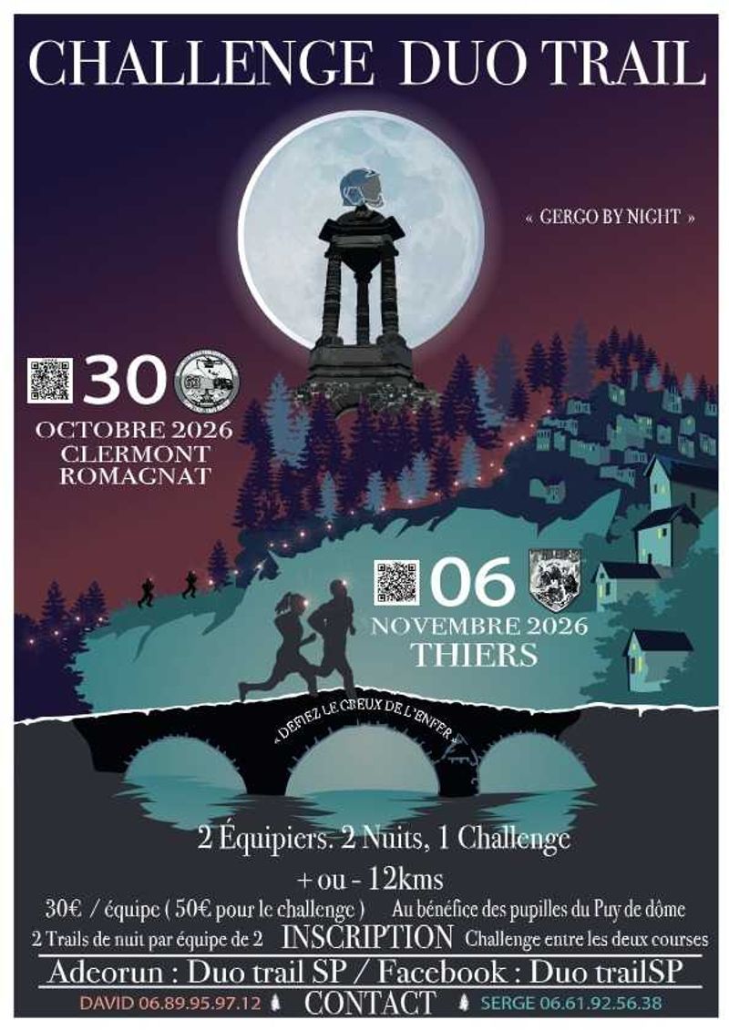 Duo Trail Sapeurs-Pompiers Clermont - Romagnat