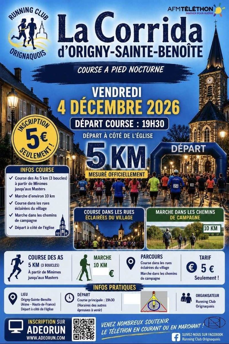 La corrida d'Origny Sainte Benoîte
